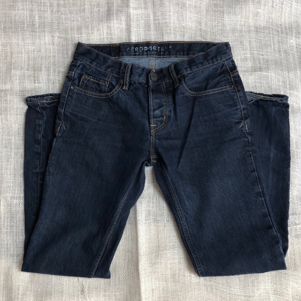 Aeropostale slim straight button fly Jeans